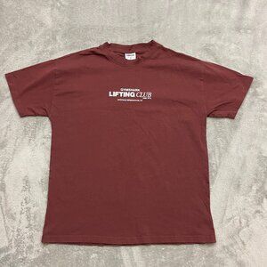 Gymshark Logo Red Lifting Gym Workout Training Casual Shirt Mens Small